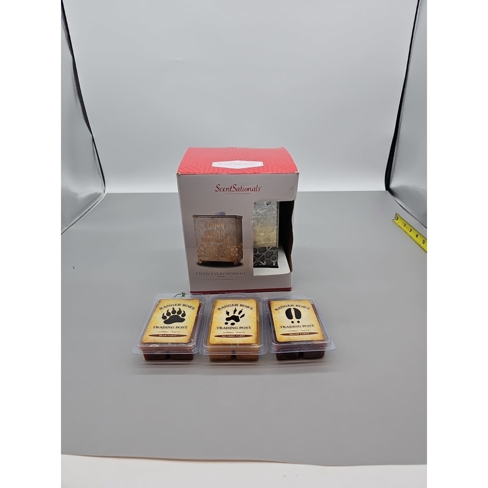 SCENTSATIONALS SCENTED WAX WARMER PLUG IN ENJOY EVERY MOMENT 3 WAX PACKS INCLUDE